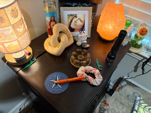 Customer photo review of Romantic Couple - Personalized Infinity Heart Sculpture