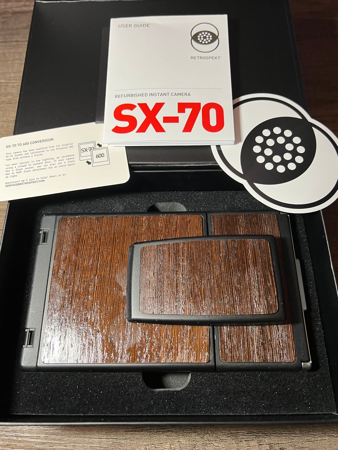 Customer photo review of Polaroid SX-70 to 600 Film Conversion with Repair Service (Non-Autofocus Models)