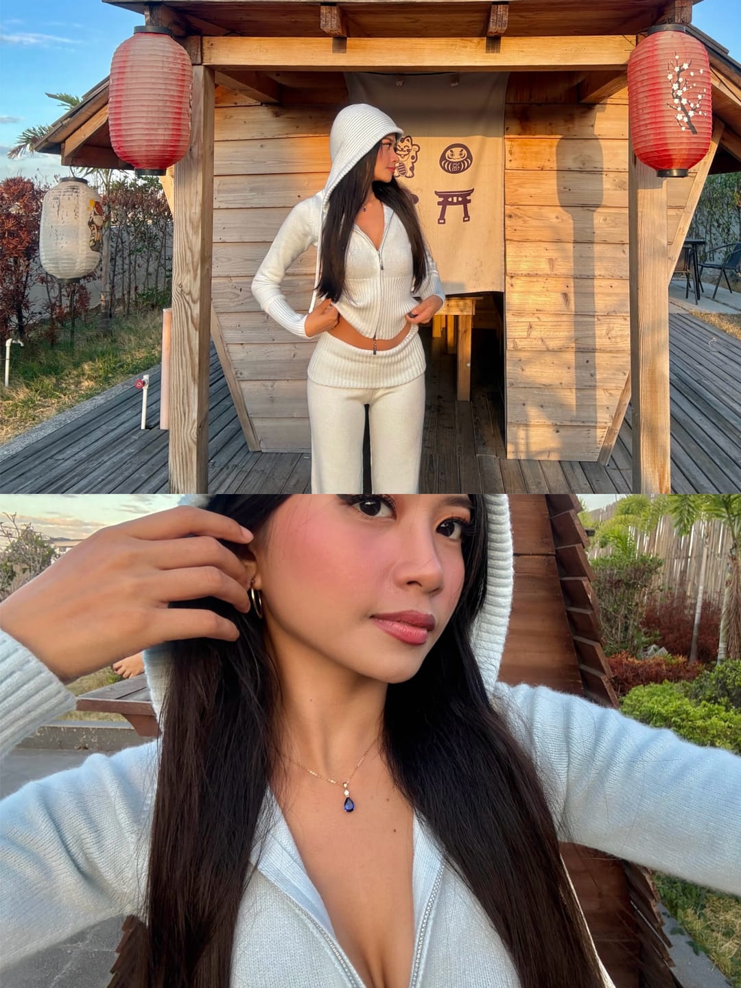 Customer photo review of That Girl Rib Knit Set (Baby Blue)