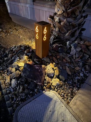 Customer photo review of Lid and Solar Light (Does not include the sign)