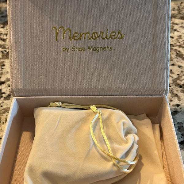 Customer photo review of Baby's First Birthday Magnet