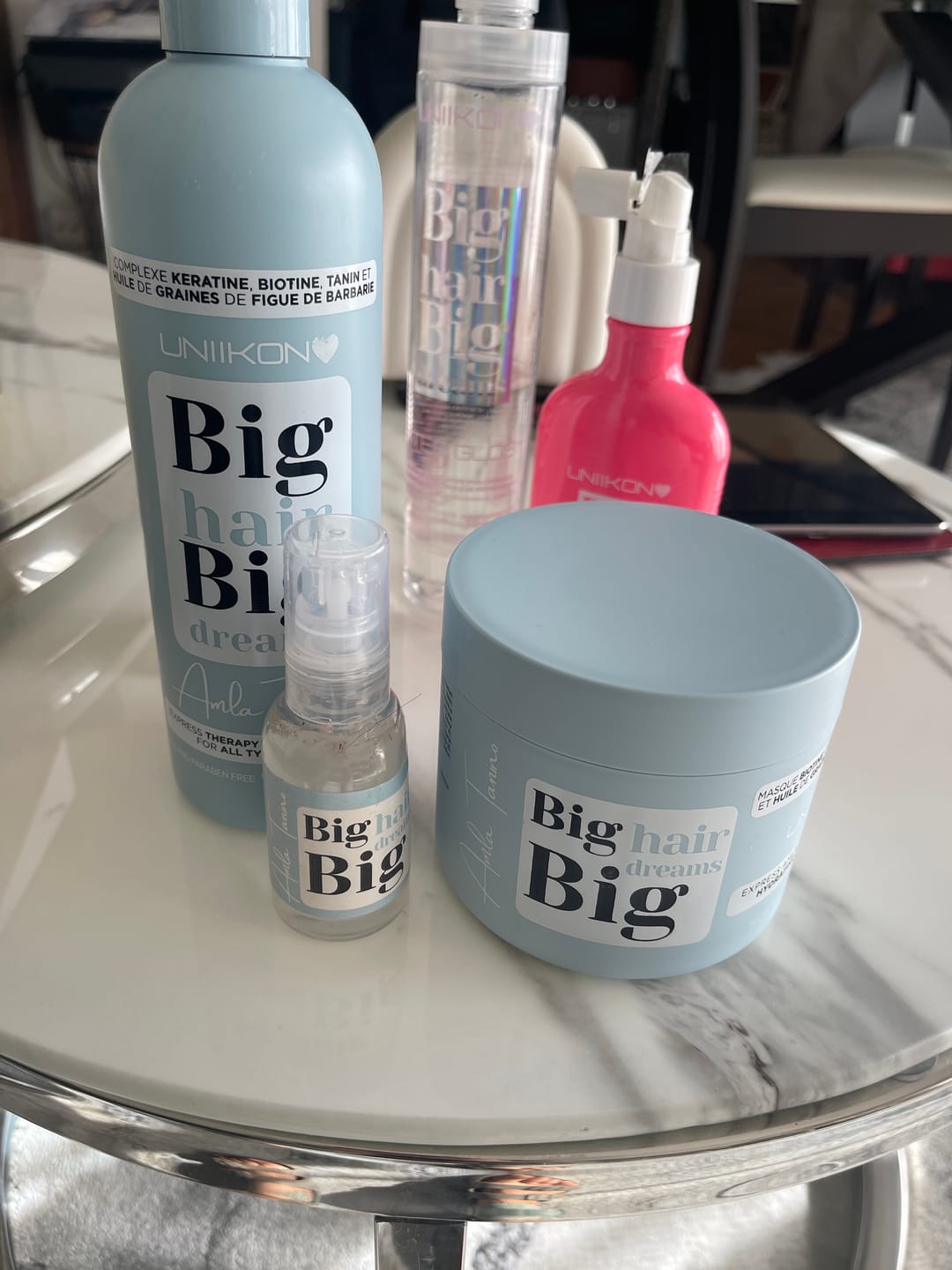 Customer photo review of Gamme Amla Tanino - Kit complet - Shampooing, masque et sérum