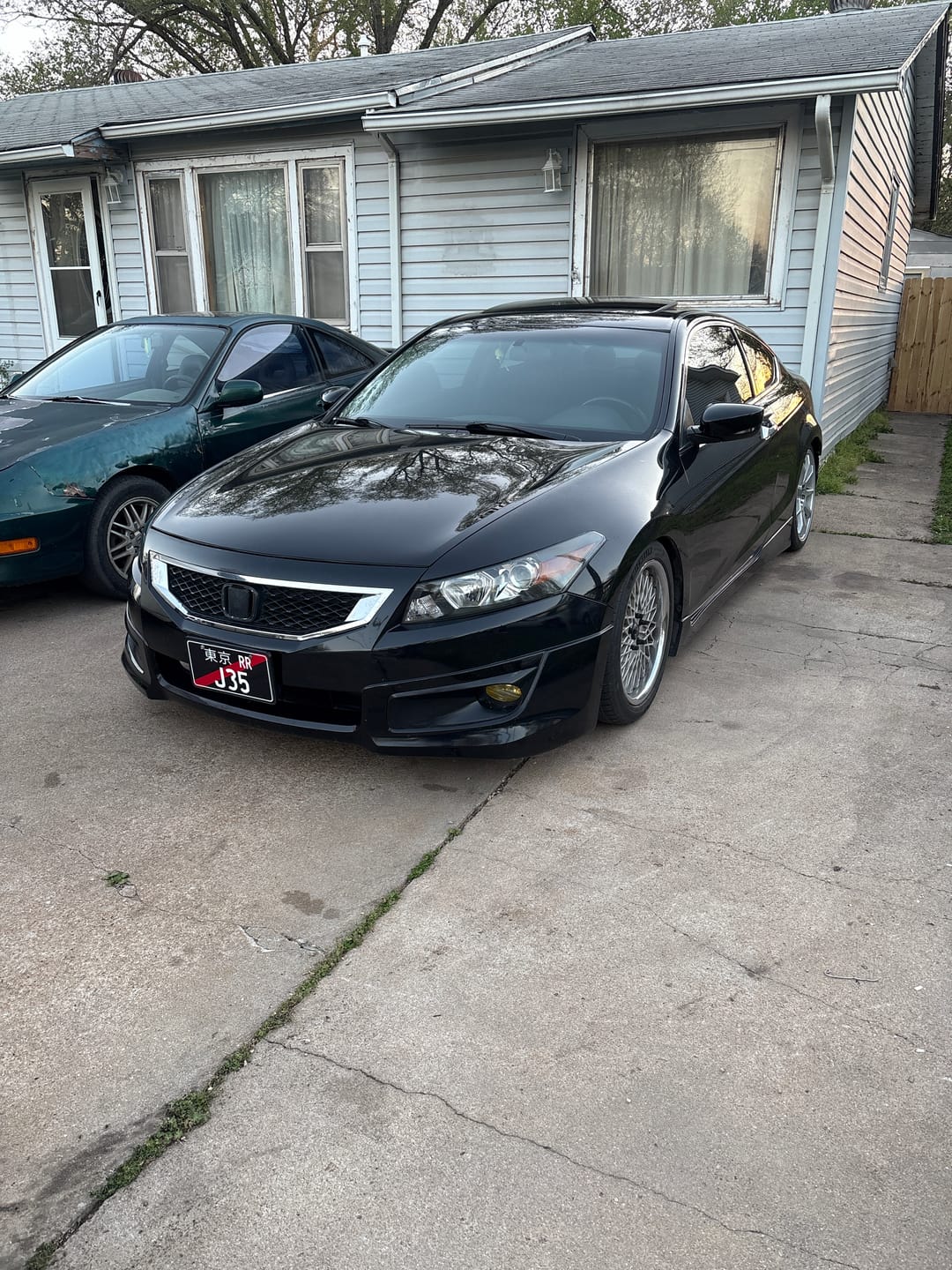 Customer photo review of Custom Japanese License Plate - Vanity & Magnetic Cover