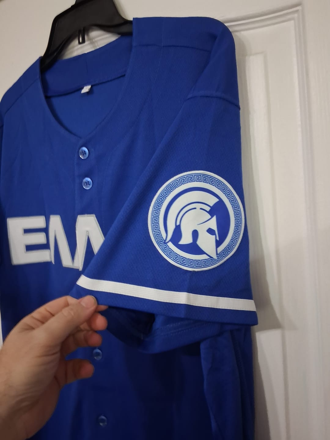 Customer photo review of Custom Baseball Jersey Stitched Personalized Baseball Shirts Sports Uniform for Team