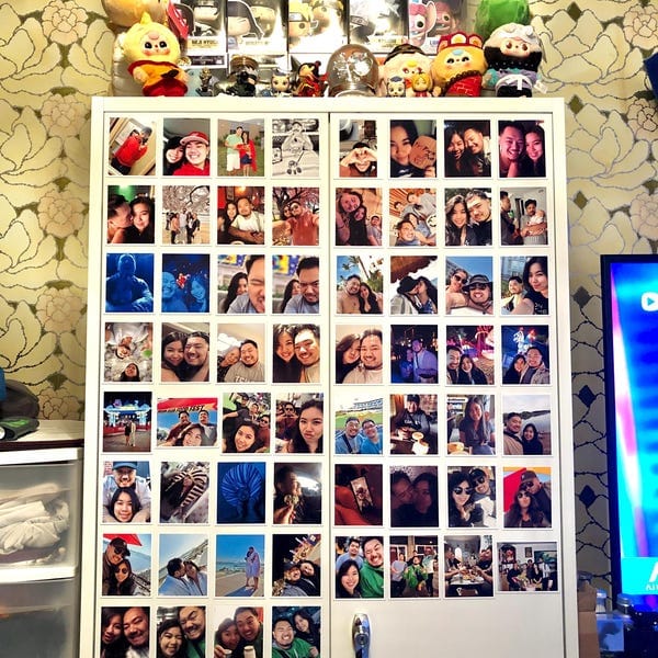 Customer photo review of Fridge Photo Magnets