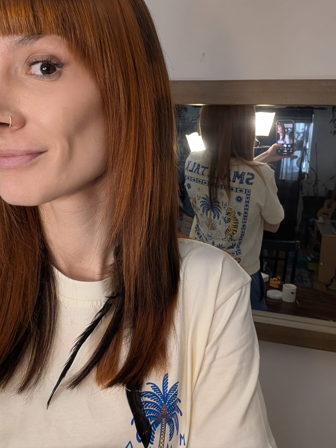 Customer photo review of Small Talk Survivor T-Shirt