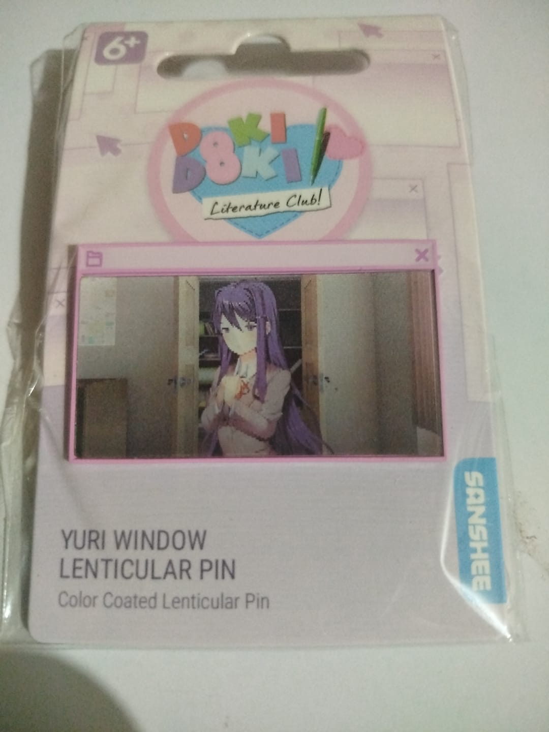 Customer photo review of Doki Doki Literature Club - Window Lenticular Pins