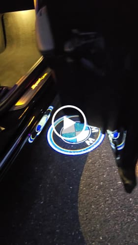 Customer video review of BMW LED DOOR LIGHTS