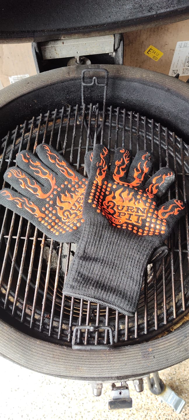 Customer photo review of Burn Pit BBQ Heat-Resistant Grilling Gloves – Non-Slip, High-Temp BBQ Gloves