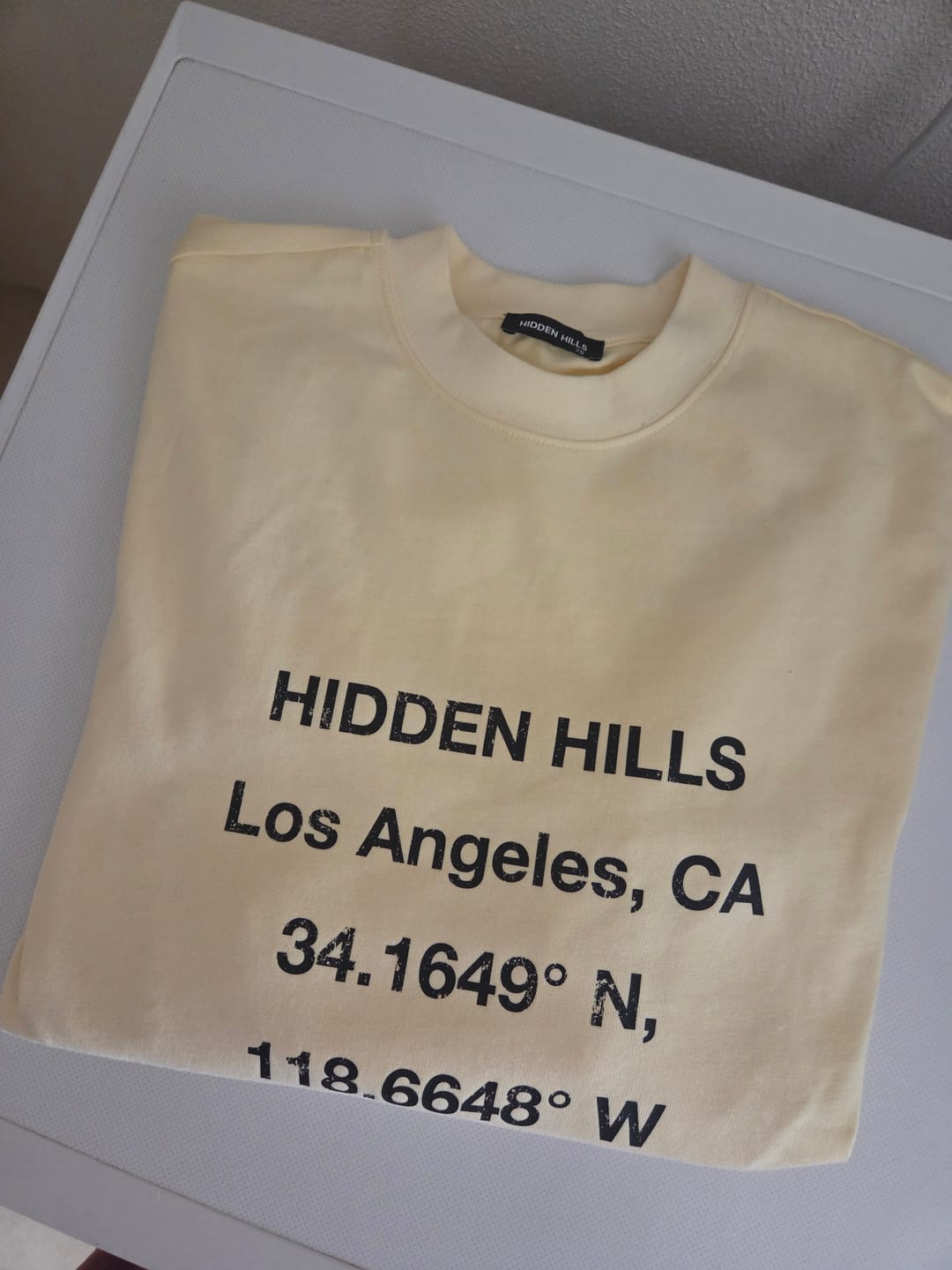 Customer photo review of VINTAGE LOGO LONGSLEEVE T-SHIRT BUTTER YELLOW