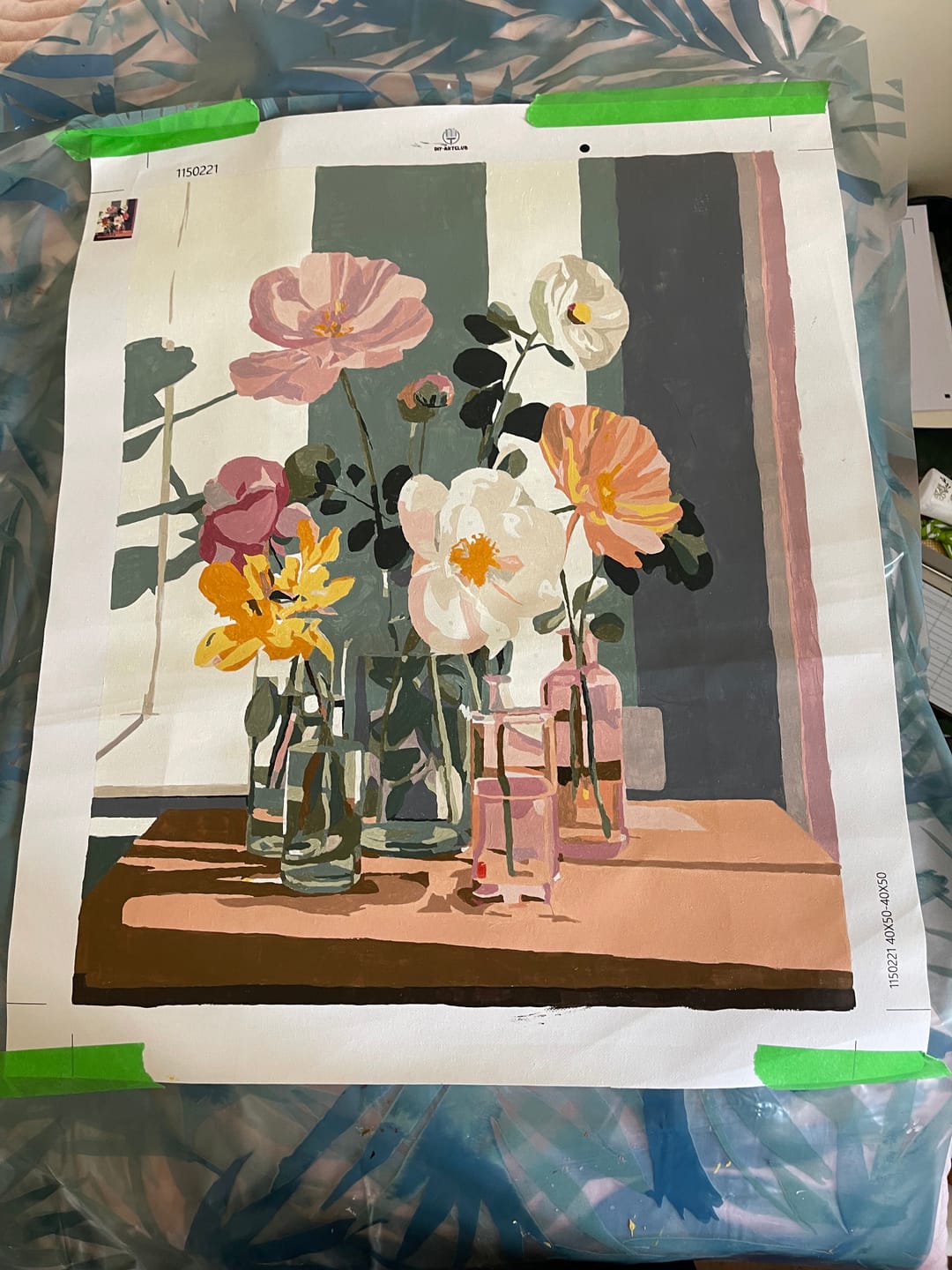 Customer photo review of Beauty in glass | Paint by Number