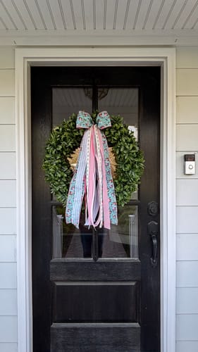 Customer photo review of Garden Party Wreath Ribbon