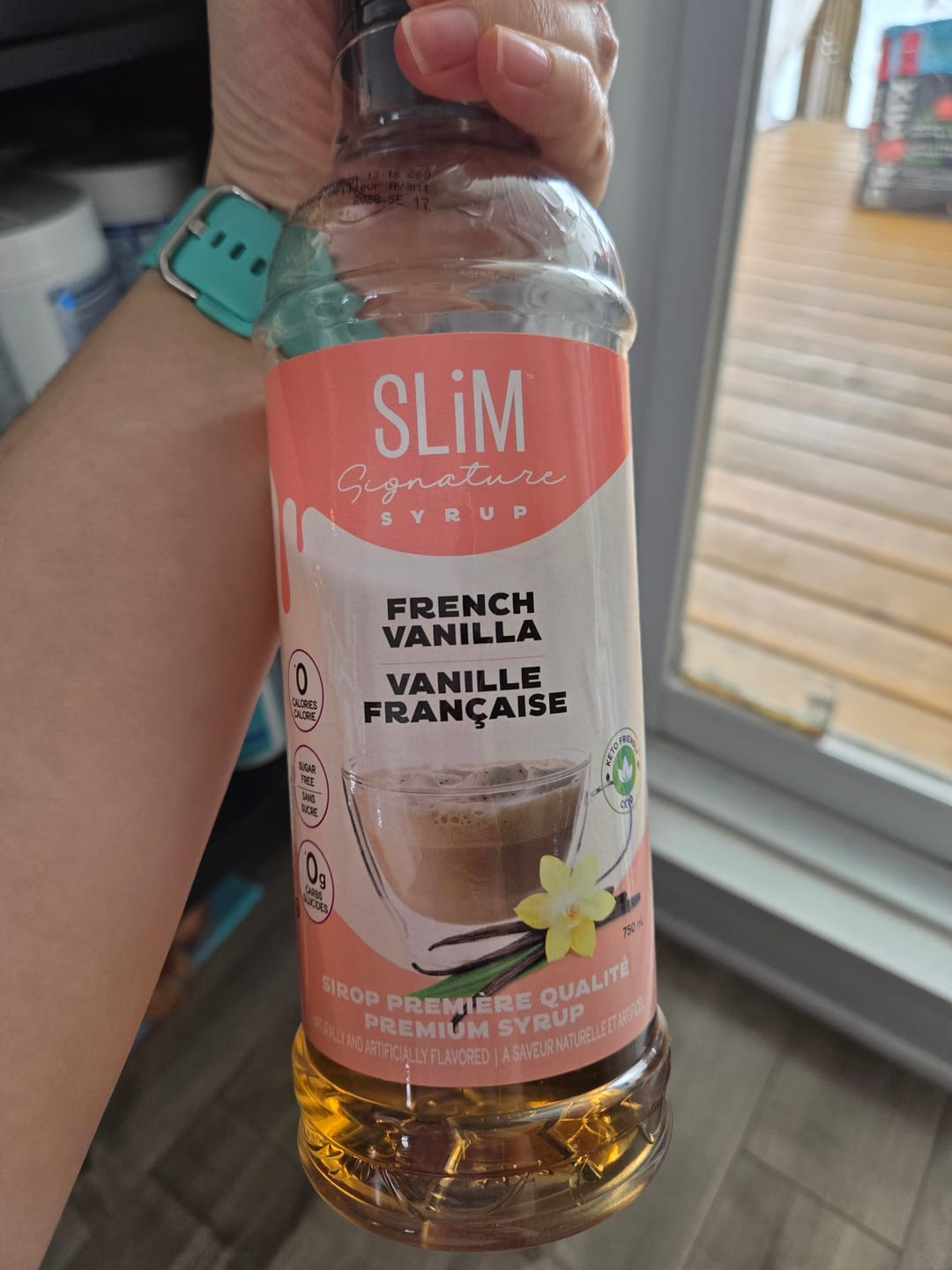 Customer photo review of Slim Syrups - Sugar Free Syrups - 750ml