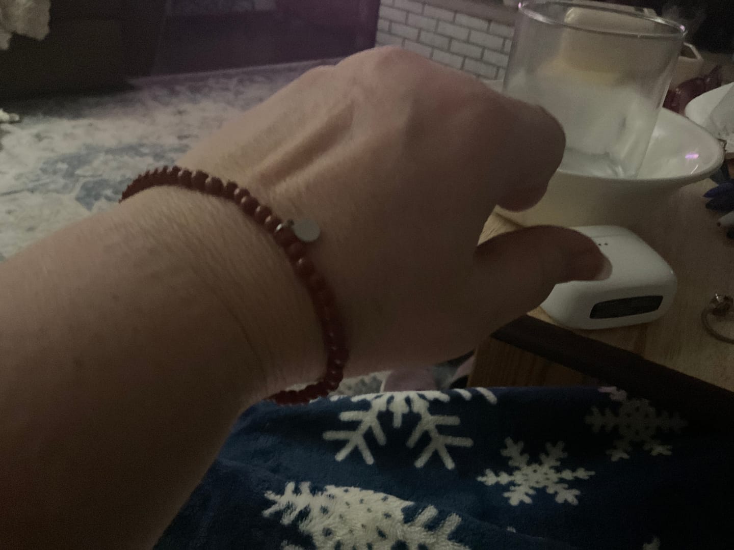 Customer photo review of Red Jasper Bracelet Mini