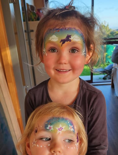 Customer photo review of The FairyTales Face Paint Kit