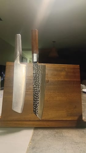 Customer photo review of Cuchillo Kiritsuke de Cocina de Acero Inoxidable 35cm "Fuji"