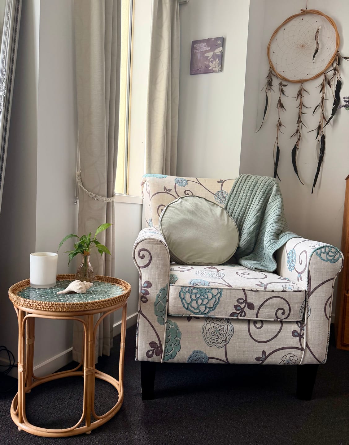 Customer photo review of Sirena Rattan Table