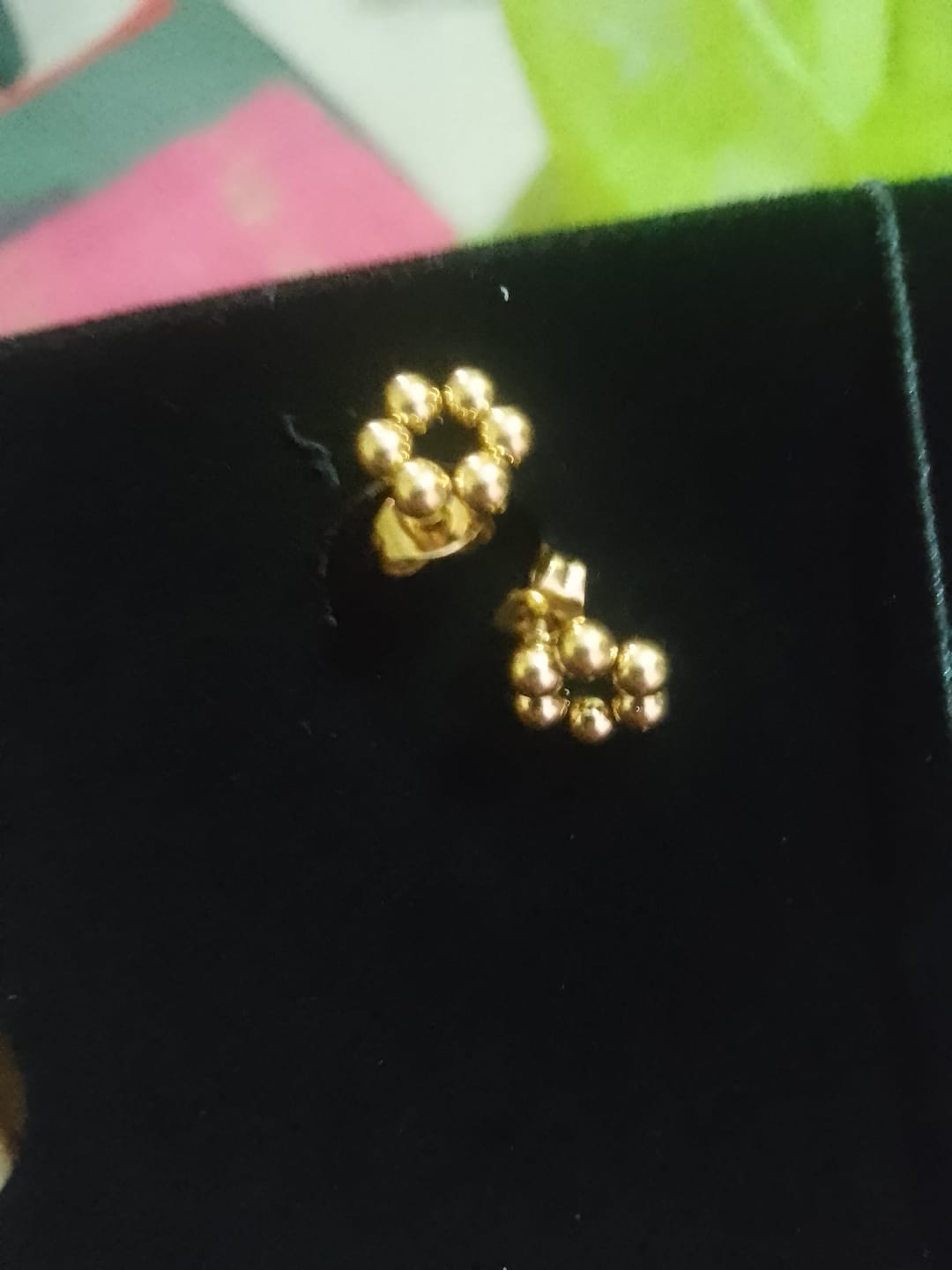 Customer photo review of Classic Chic Stud Earrings