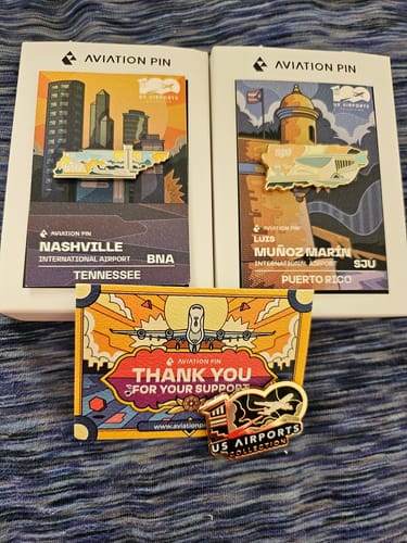 Customer photo review of BNA Airport Pin – Nashville International Airport, Tennessee