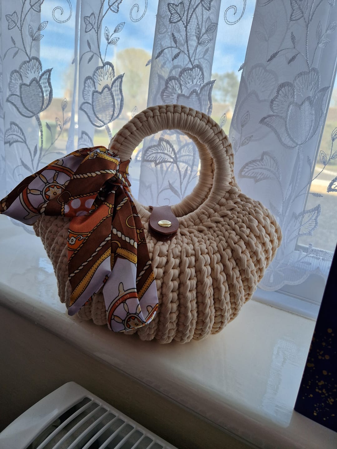 Customer photo review of CrochetPark™ Shell crochet Handbag DIY Kit