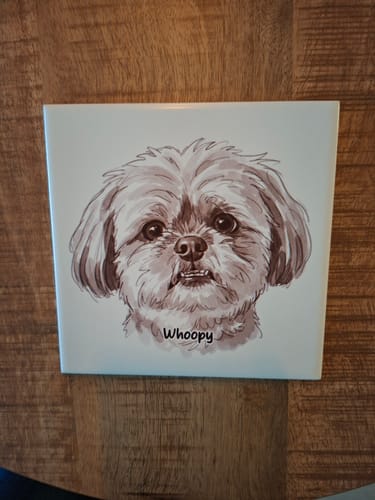 Customer photo review of Sepia Vintage Portret Tegeltje