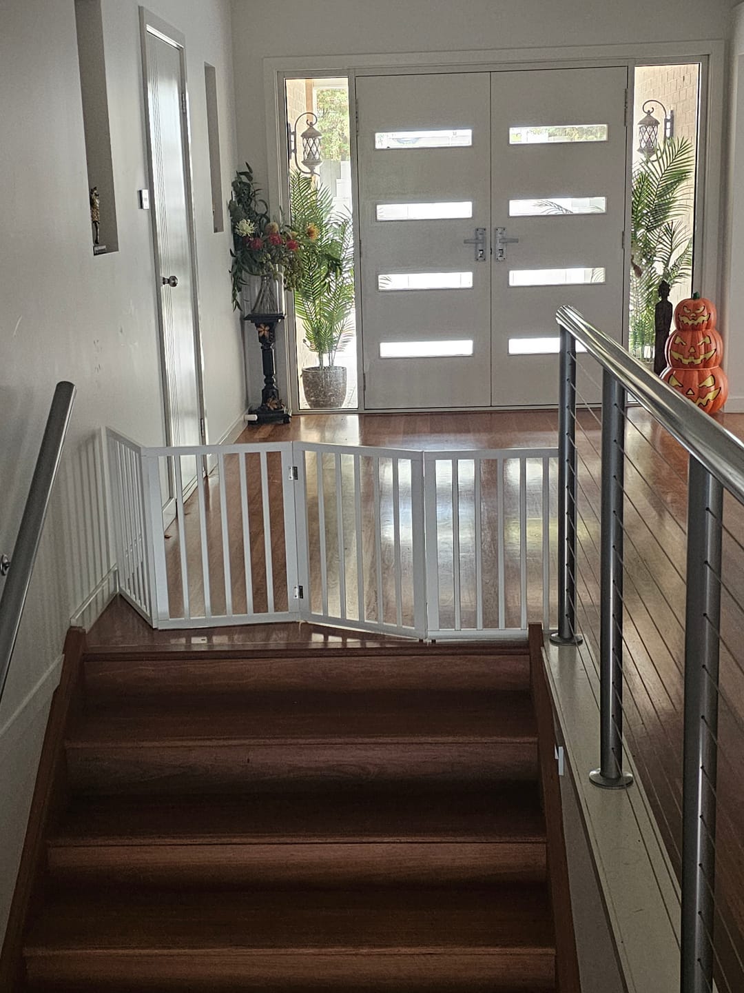 Customer photo review of Wooden Pet Gate