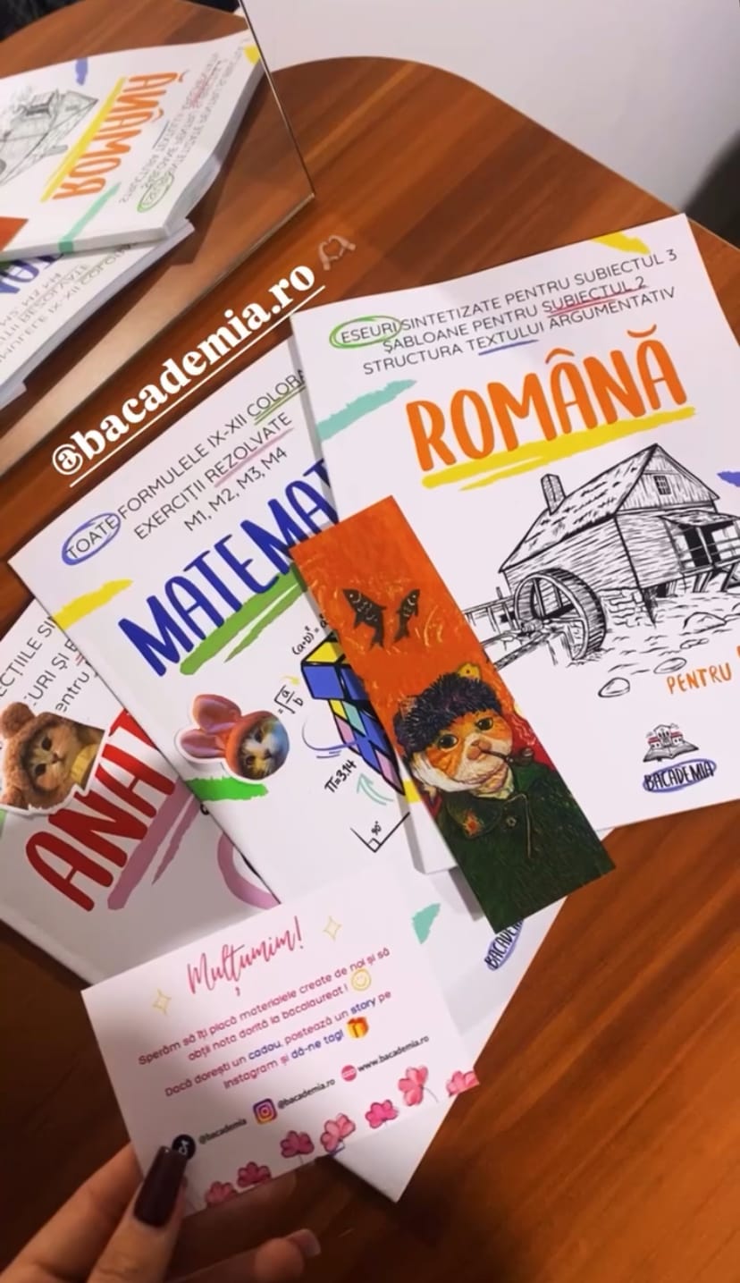 Customer photo review of Pachet Bacalaureat (Română + Matematică + Anatomie clasele XI-XII) Bacademia