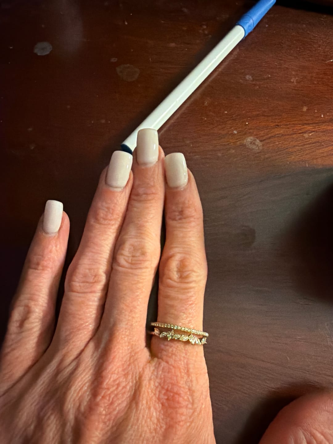 Customer photo review of 18K Gold Mia Crystal Ring