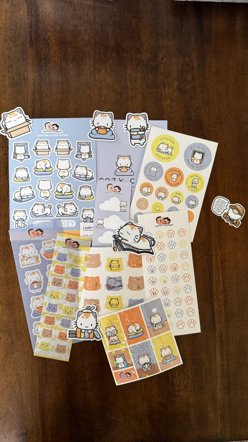 Customer photo review of Sticker Sheet - Leave Me Alone Please