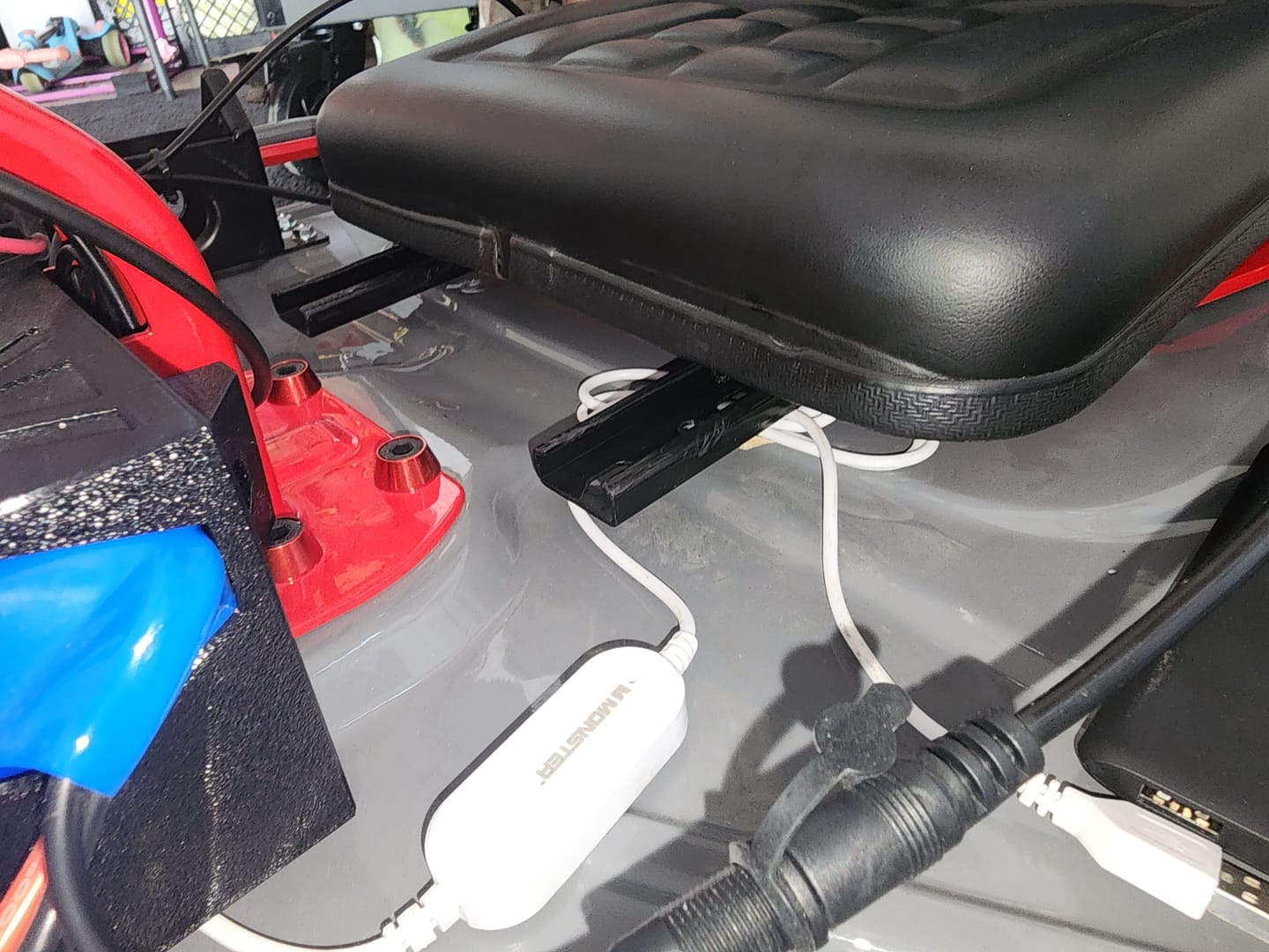 Customer photo review of Adjustable Cushioned Seat Upgrade