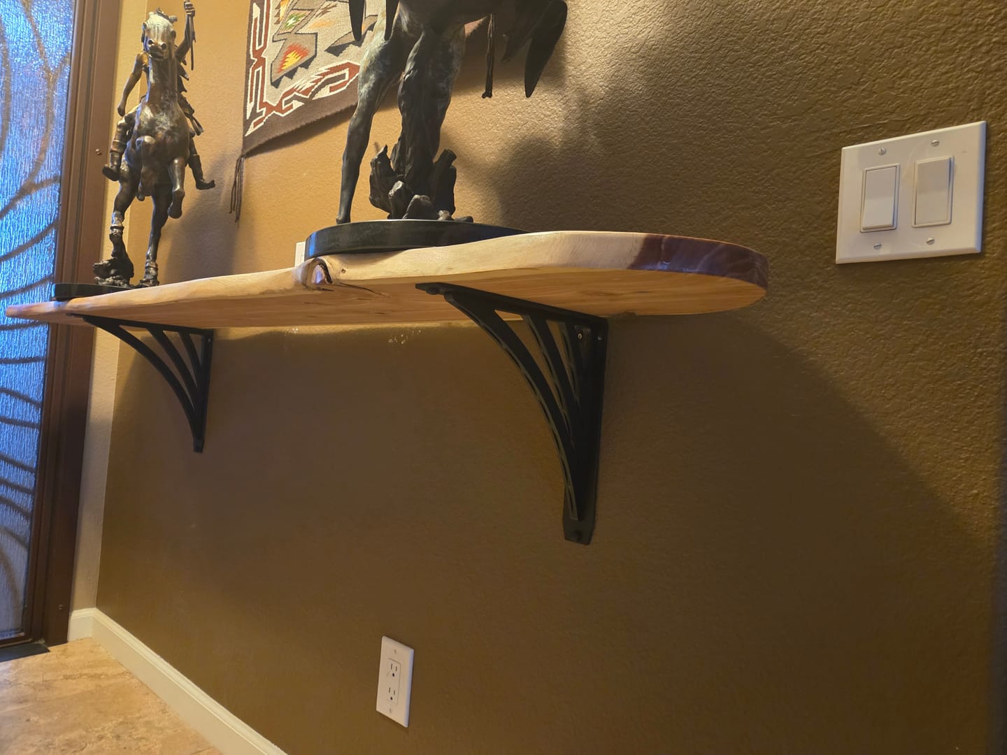 Customer photo review of Ravenel Heavy Duty Steel Brackets for Shelving