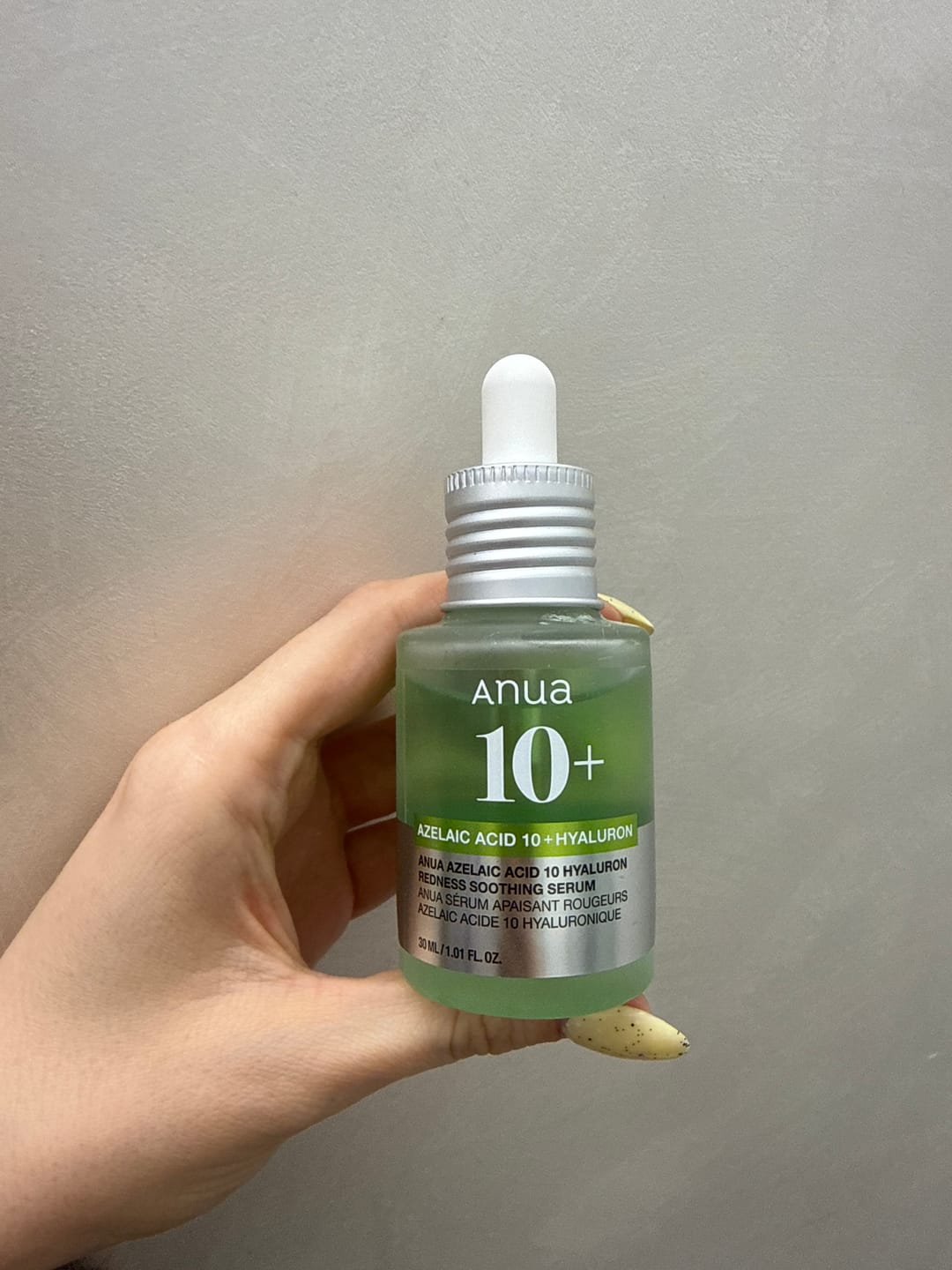 Customer photo review of Serums ar azelaīnskābi Anua Azelaic Acid 10 Hyaluron Redness Soothing Serum