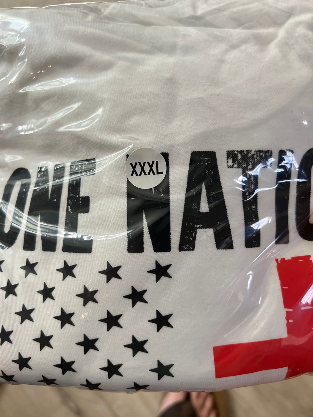 Customer photo review of One Nation Under God Flag T-Shirt