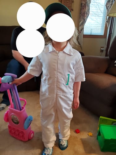 Customer photo review of Custom Golf Short-Sleeved Shirt And Long Pants Suit for kids Golf White-Green Suit Children's Jumpsuit Baby Golf Birthday Uniform With Hat