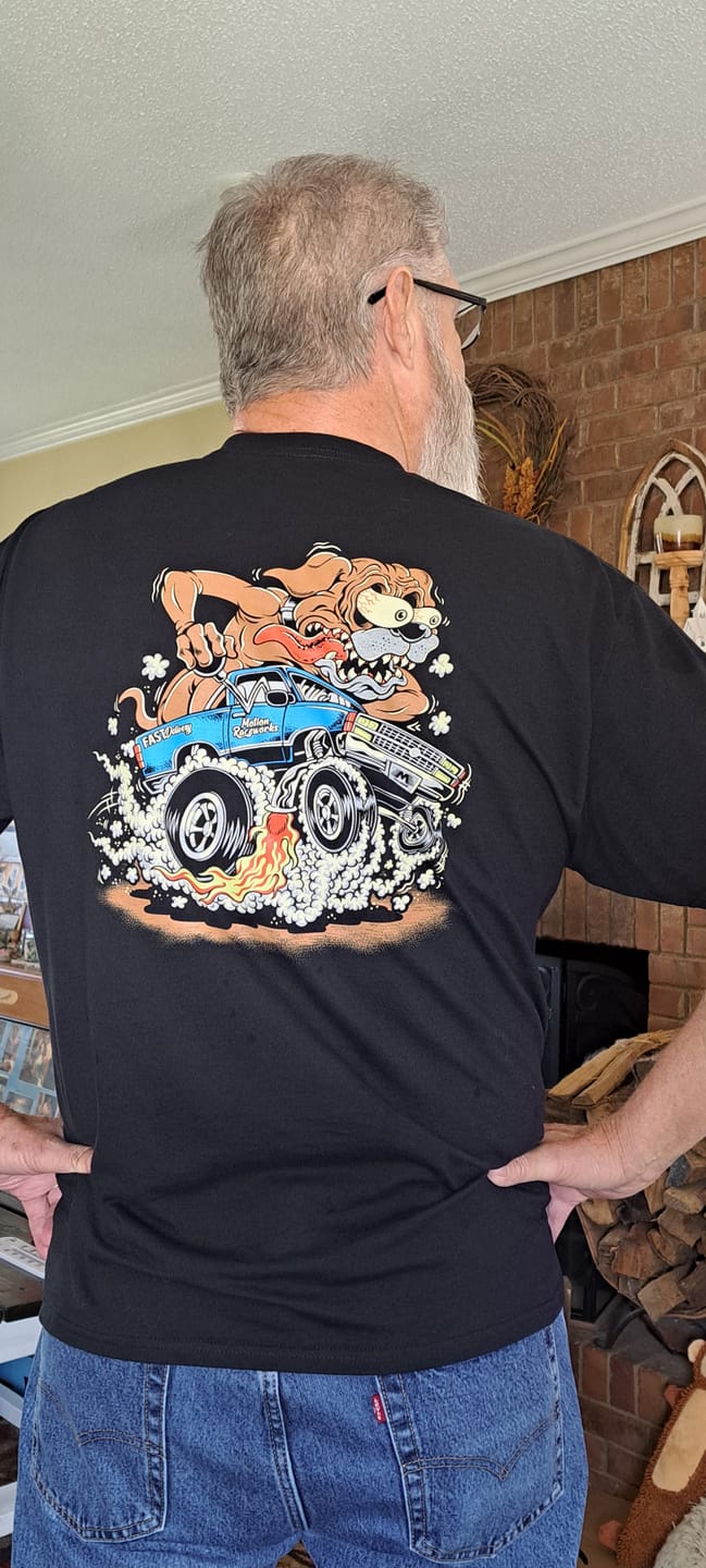 Customer photo review of Hotrod OBS Truck BoxerFink Shirt