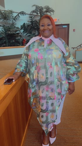 Customer photo review of Candy Chiffon Pants Set | Pink