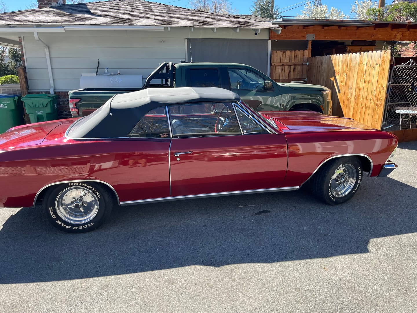 Customer photo review of Red Forged Carbon Fiber Vinyl Wrap