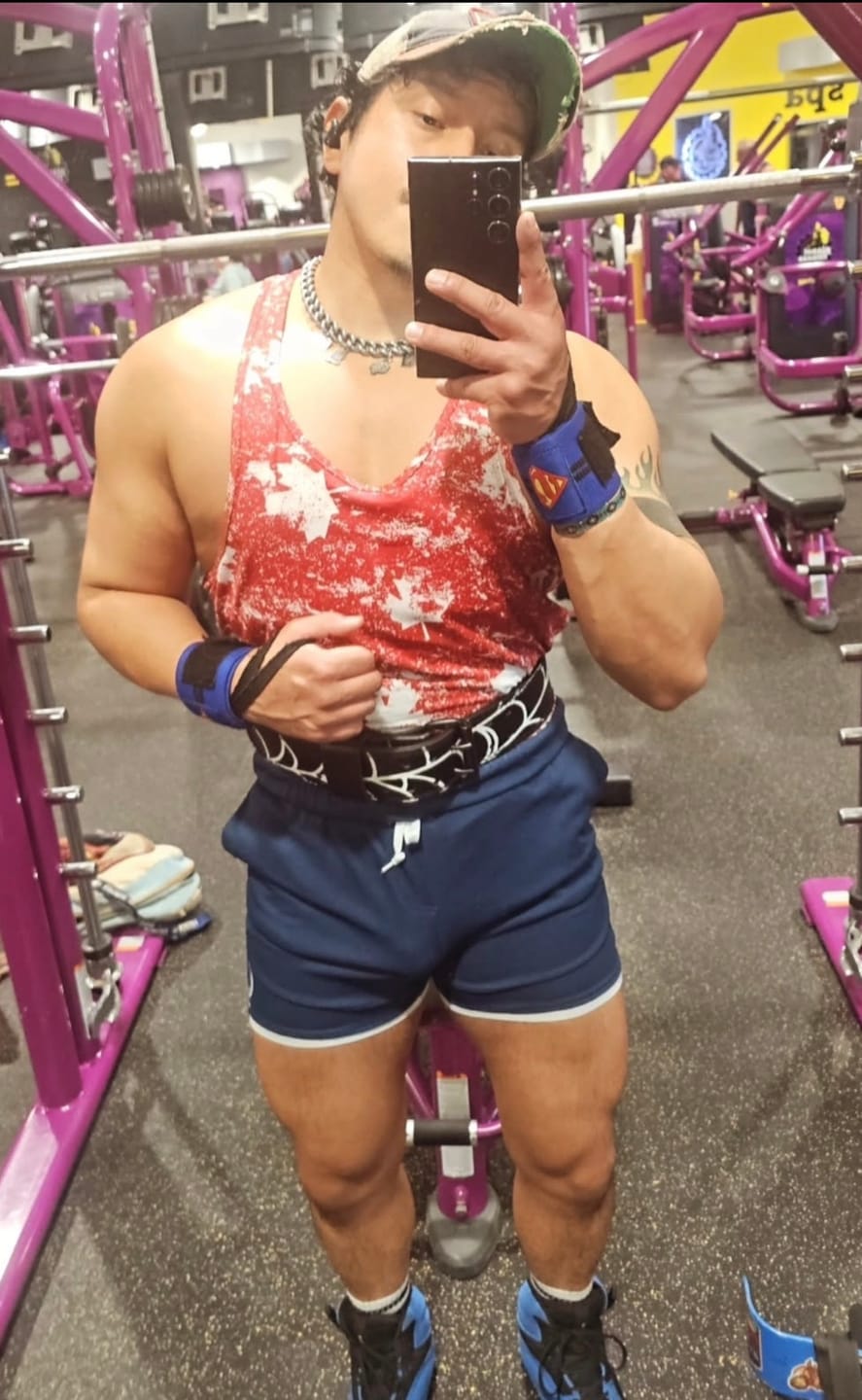 Customer photo review of NAVY DRI-FIT SHORTS