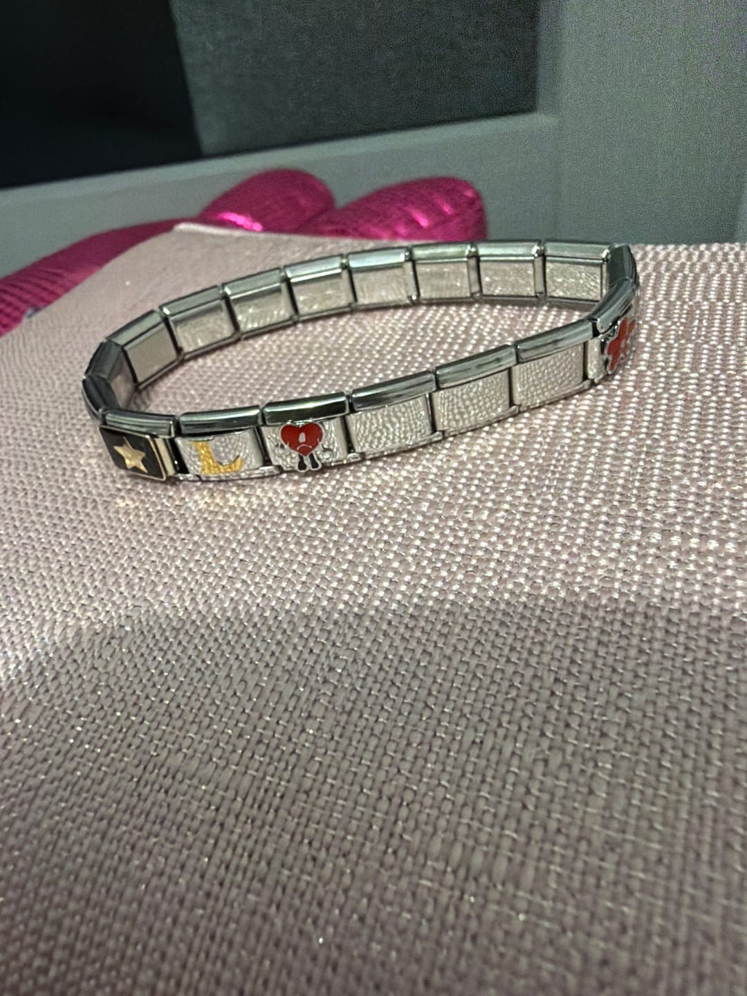 Customer photo review of Pulsera Italiana Clásica para Charms