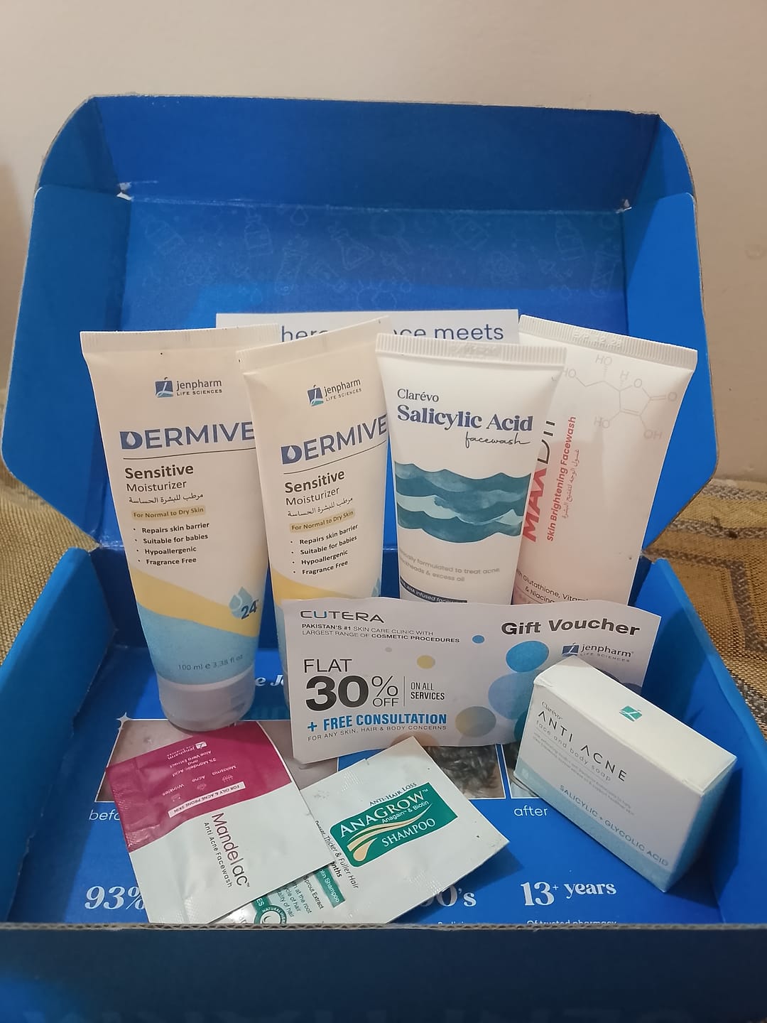 Customer photo review of Dermive Sensitive Moisturizer