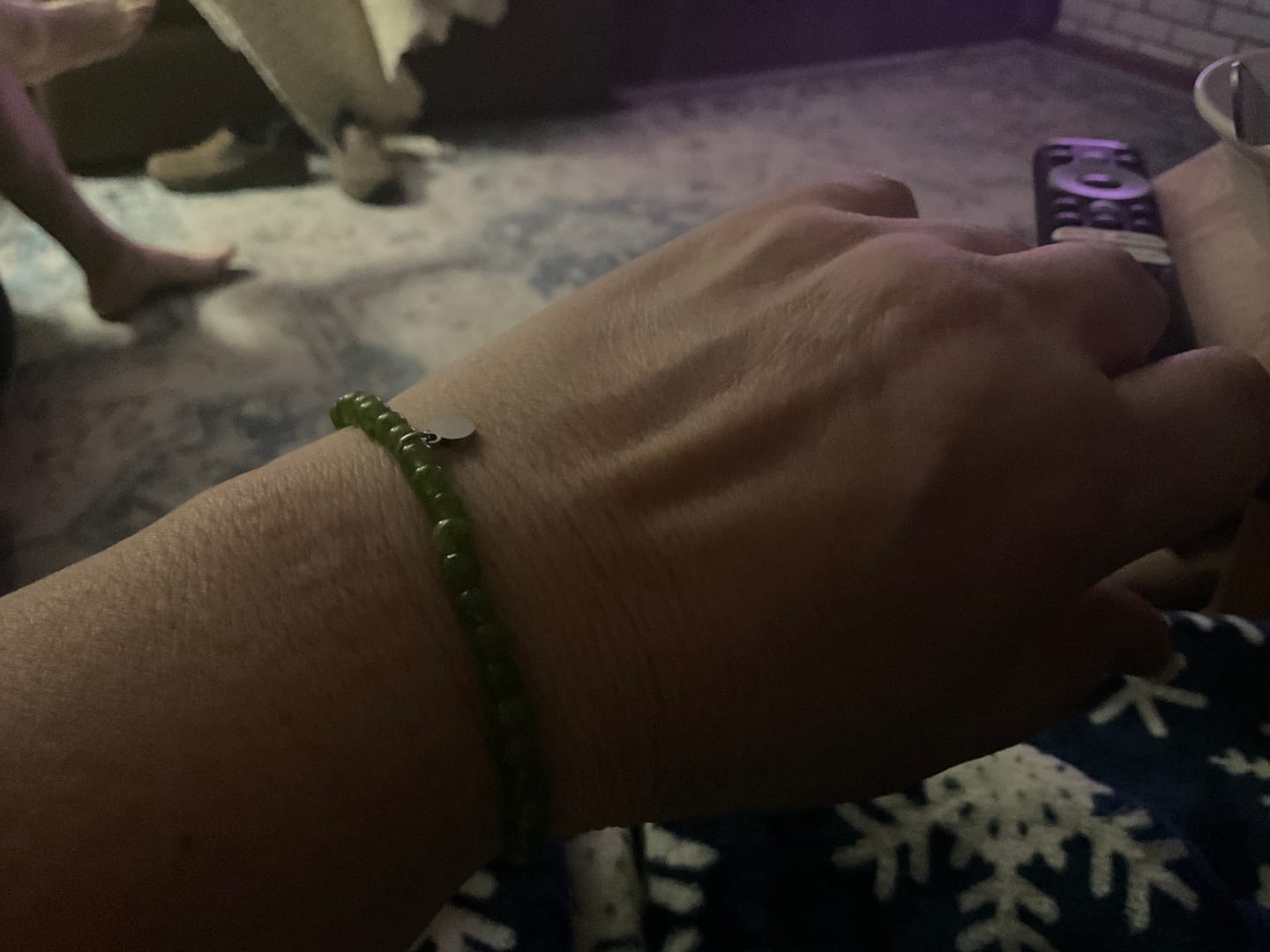 Customer photo review of Peridot Bracelet Mini