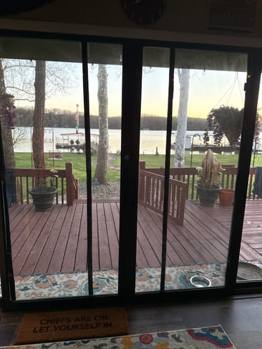 Customer photo review of The Custom Magnetic Screen Door