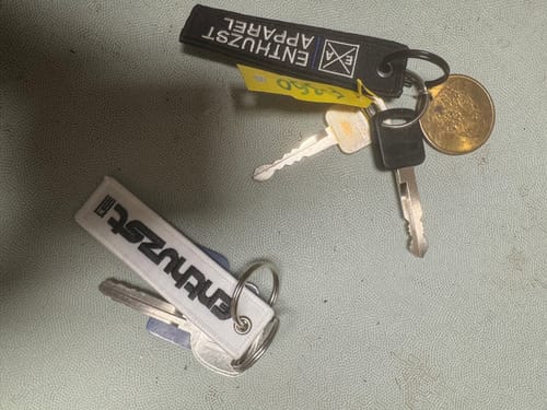 Customer photo review of BLUE LINE KEY TAG