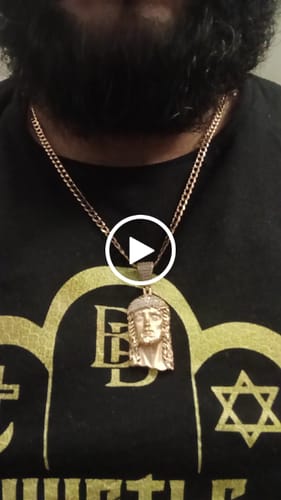 Customer video review of 14k Solid Cuban Curb Chain (4.8MM - 22” Inches) JTJ™