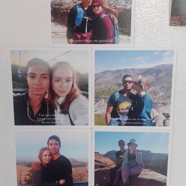 Customer photo review of Fridge Photo Magnets