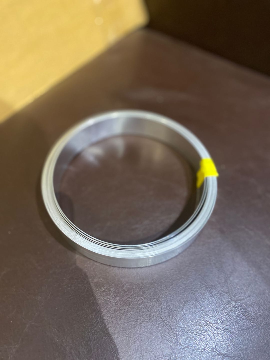 Customer photo review of Stainless Steel Metal Strip – Vastu Remedy for Main Entrance & Door Energy Balance | Ideal for Toilets, Thresholds & Long-term Durability | 0.5 & 1 mm Thickness | 8-100 Ft Lengths