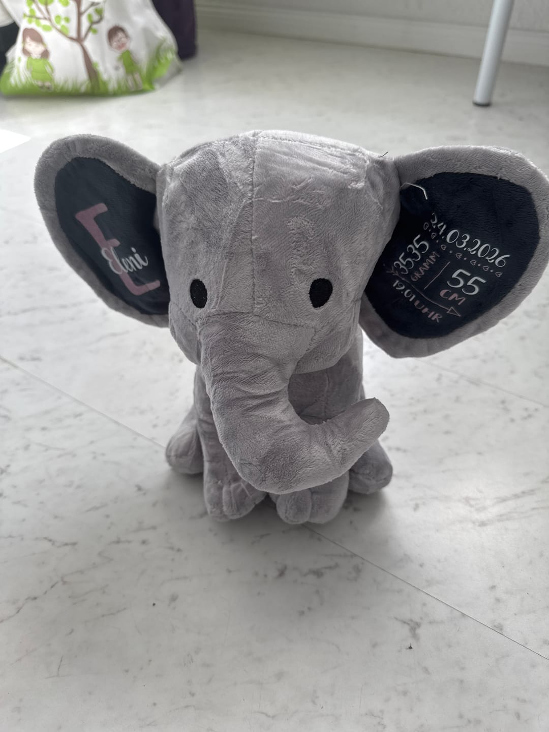Customer photo review of Zur Geburt - Baby-Stofftier