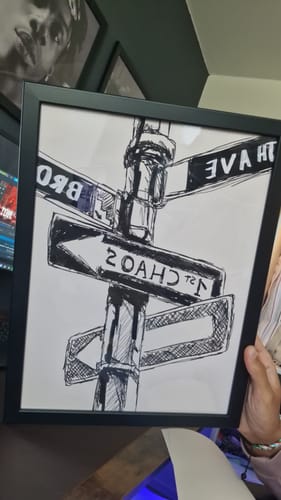 Kundenbewertung mit Foto zu Good Day | Typografie Poster