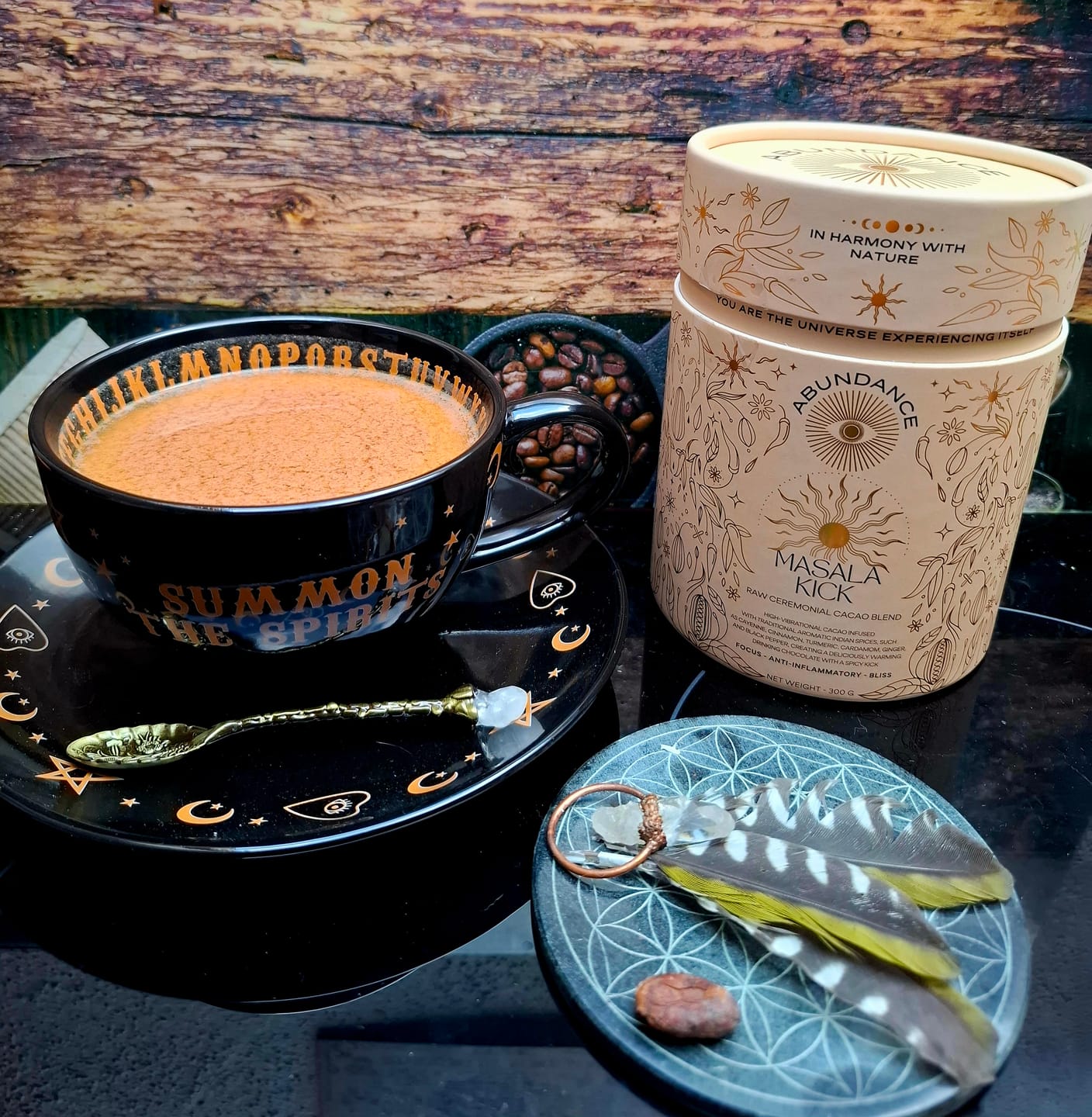 Customer photo review of Masala Kick Ceremonial Cacao Blend - Tin 300g