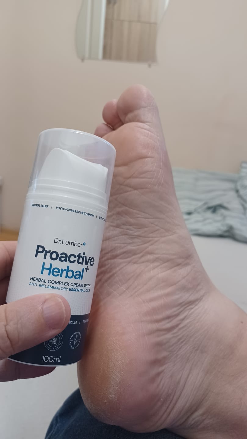 Customer photo review of Proactive Herbal+ Speciális Gyógynövény Krém Izmokra, Ízületekre, Talpi Bőnyére